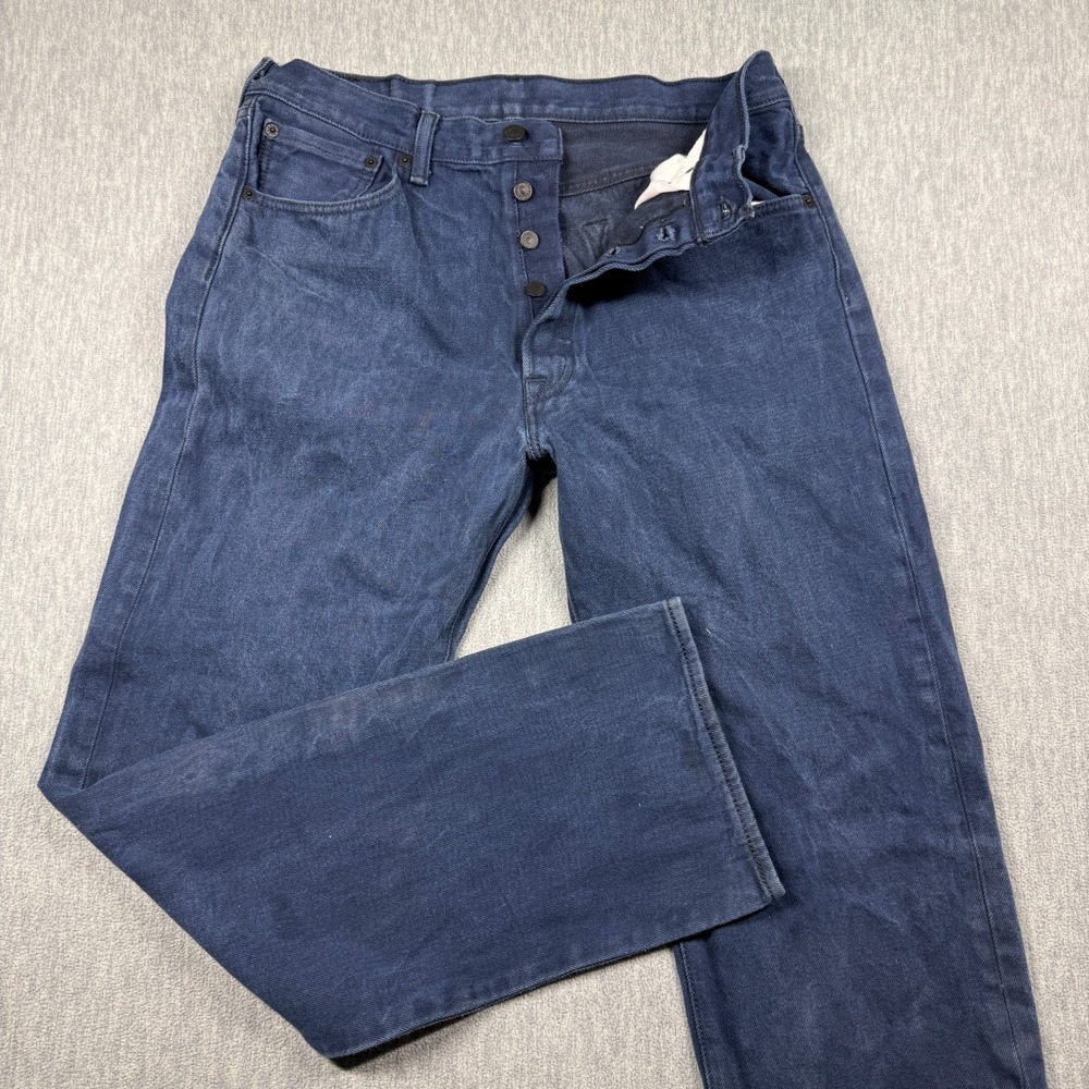 Levi's 501 Jeans Mens 34x32 Blue Straight Leg Button Fly Denim Pants 501-0193